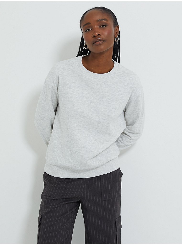 Grey Crew Neck Sweatshirt | Women | George at ASDA