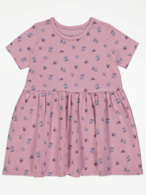 Girls pink Ditsy Sun Dress