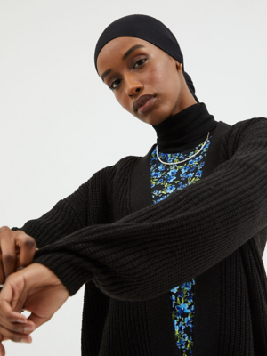 Black Chunky Knit Cardigan | Women | George at ASDA