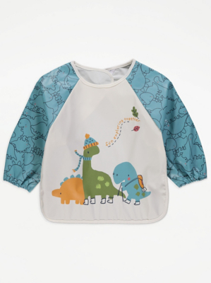 Dinosaur Coverall Bib Baby at ASDA