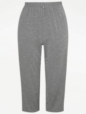 Grey Cropped Pyjama Bottoms Lingerie at ASDA