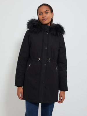 Faux Fur Asda Women's Coats And Jackets Faux Fur Hood Asda
