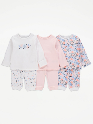 Pretty Floral Long Sleeve Pyjamas Pack
