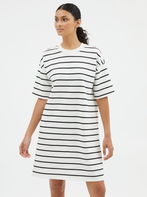 Black Stripe Sweater Mini Dress Women at ASDA