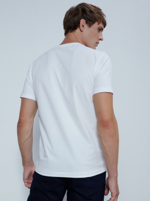 asda george mens white t shirts