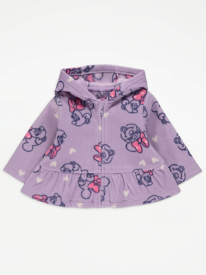 Disney Minnie Mouse Lilac Zip Up Fleece