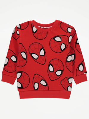 Marvel Spider-Man Red Crew Neck Sweatshirt