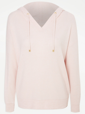 Pink Snit Loungewear Hoodie Lingerie at ASDA