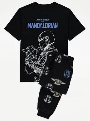 Disney The Mandalorian Fleece Pyjamas Gift Set Men at ASDA