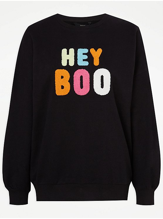 Halloween Hey Boo Adults Matching Family Halloween Sweatshirt
