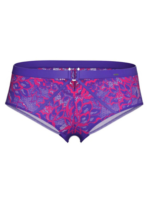 Entice Purple Lace Short Knickers Lingerie at ASDA