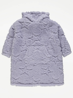 Lilac Star Fleece Snuggle Hoodie Kids at ASDA