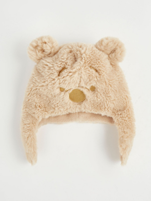 Disney Winnie The Pooh Faux Fur Trapper Hat Baby at ASDA