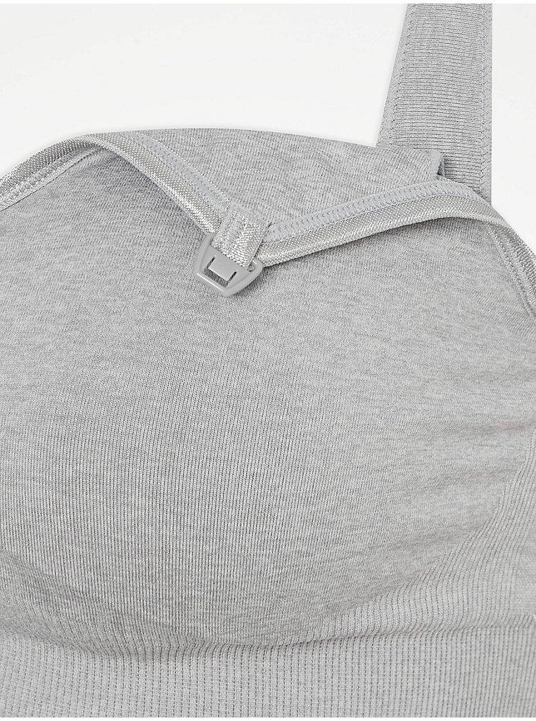Maternity Grey Comfort Bras 2 Pack