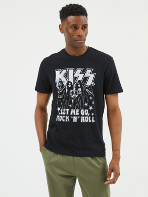 KISS Band T-Shirt - Stars And Stripes Logo, Men's Grey Official Tee, Size XL - View #9