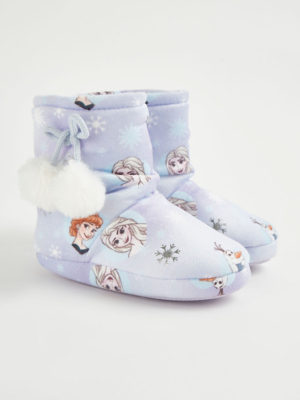 Disney Frozen Pom Pom Slipper Boots Kids at ASDA