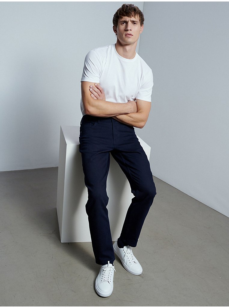 Studio Edit Dark Denim Slim Fit Jeans With Stretch | Men | George at ASDA