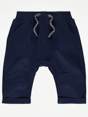 Navy Woven Trousers Baby at ASDA