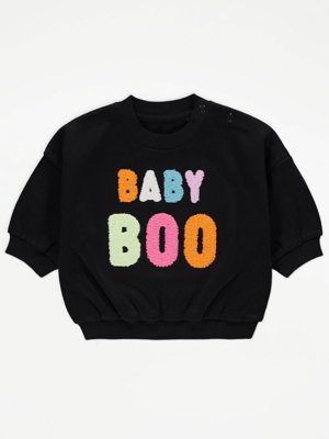 Halloween Boo Furry Baby Matching Family Sweatshirt Baby at ASDA