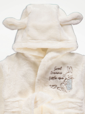 Peter Rabbit™ By Childrensalon - Girls White Fleece Dressing Gown | Childrensalon - View #2