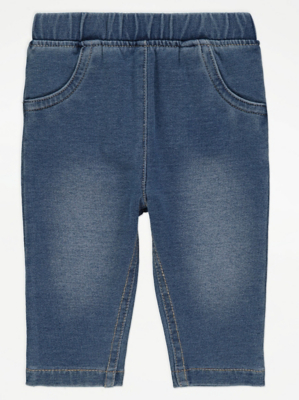 Blue Denim Jeggings Baby at ASDA