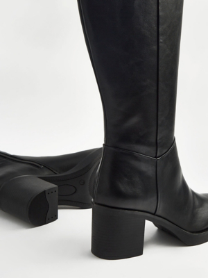 Knee High Boots By Far Boots Uk Lamoda Sweet Talker Black PU