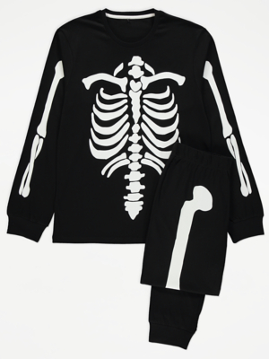 Halloween Skeleton Glow In The Dark Adults Matching Pyjamas Men