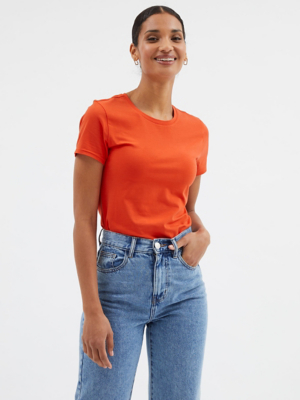 Red Crew Neck TShirt Women at ASDA