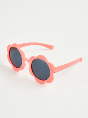 Pink Flower Sunglasses Kids at ASDA