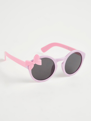 Pink Bow Sunglasses Kids at ASDA