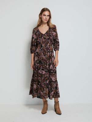 asda floral midi dress