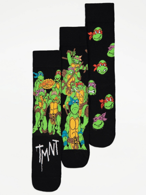 Teenage Mutant Ninja Turtles Ankle Socks 3 Pack Men at ASDA