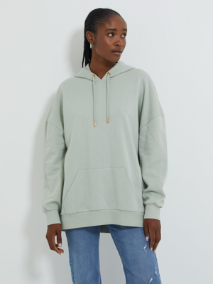 Sage Green Plain Hoodie Women at ASDA