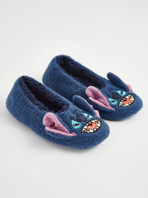 Disney Lilo & Stitch Blue Slipper Socks Men at ASDA