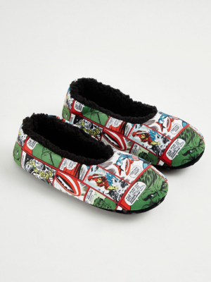 Marvel Comic Strip Slipper Socks Men at ASDA