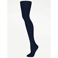 Navy Cotton Soft Thermal Tights, Lingerie