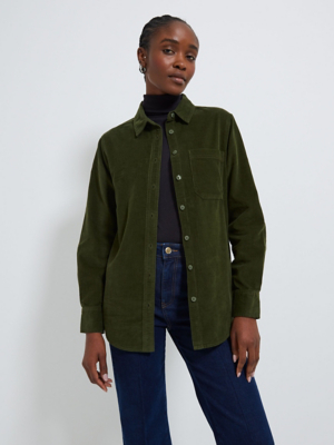 Corduroy Asda Shackets Tan Corduroy Oversized Shacket Women George