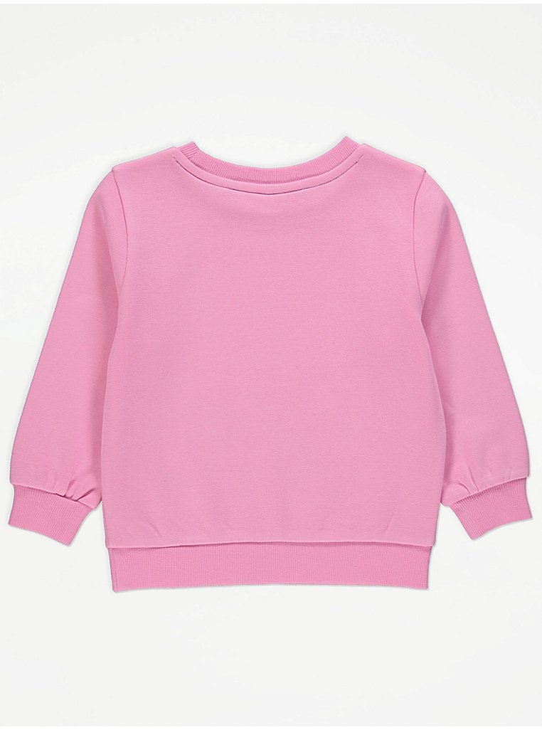 George Up Good Kids Matching Kids To ASDA Pink at Snow | Sweatshirt | Christmas