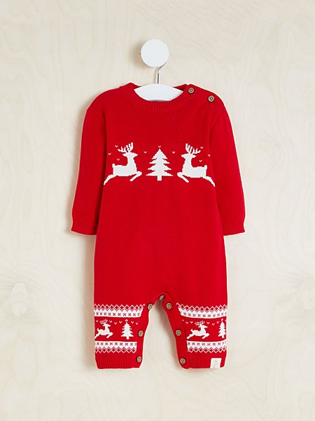 Billie Faiers White Fairisle Knitted Christmas All In One | Baby ...