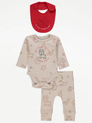 Asda Stores Asda Baby Christmas Dress Christmas Asda Baby Sets - Main Image