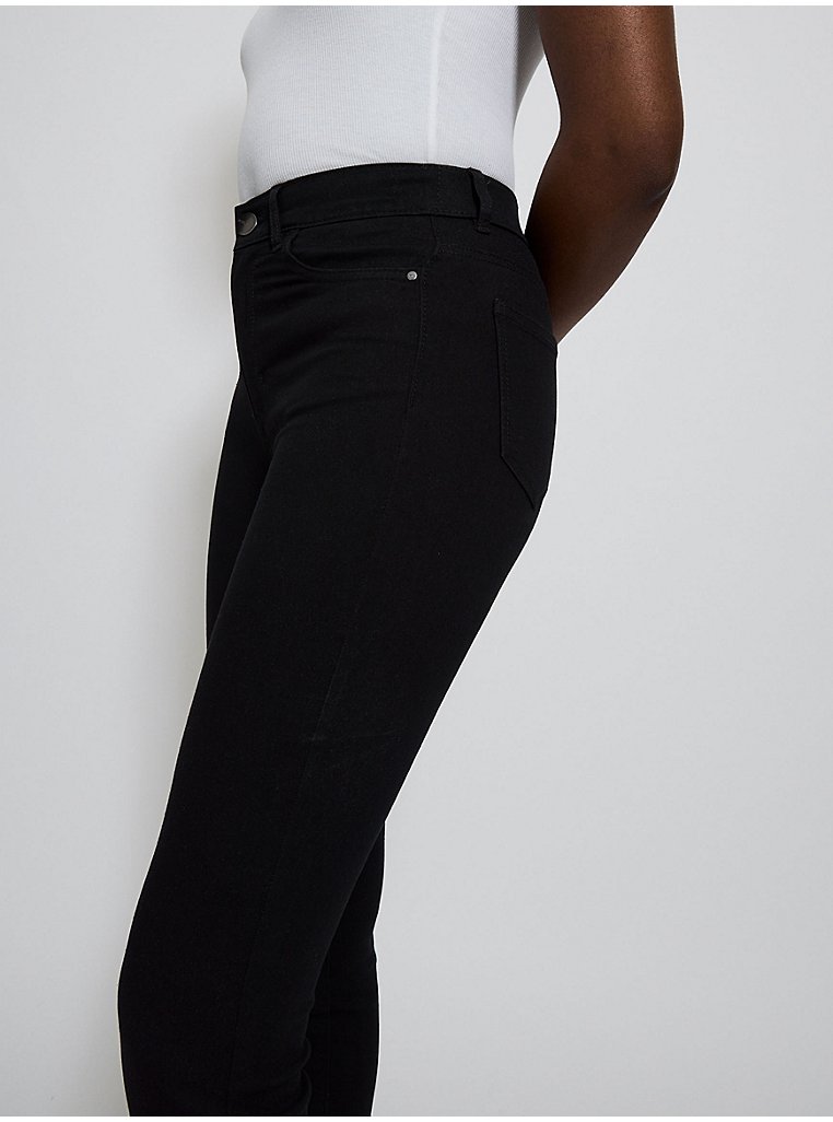 Black Wonderfit High Waisted Slim Jeans, Women