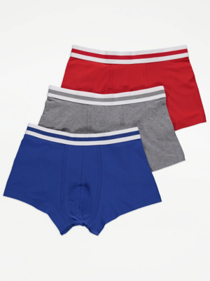 Marl Hipster Boxers 3 Pack Men at ASDA