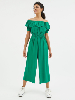 Green Bardot Jumpsuit Women at ASDA
