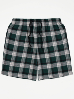 Green Checked Lounge Shorts Men at ASDA