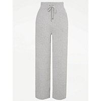 Grey Soft Touch Knitted Wide Leg Pyjama Bottoms | Lingerie | George at ASDA