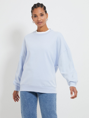 Light Blue Crew Neck Sweatshirt Women at ASDA