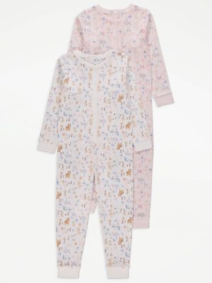 Woodland Onesies 2 Pack Kids at ASDA