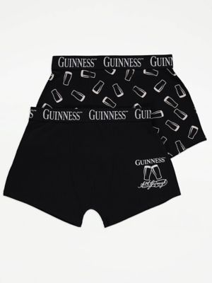 Guinness Black Boxers 2 Pack Men at ASDA