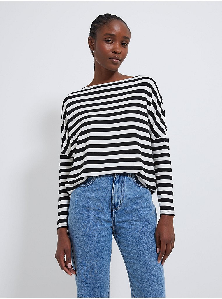 Striped Batwing Long Sleeve Top | Women | George at ASDA