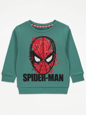 Marvel Spider-Man Green Sweatshirt | Kids | George at ASDA